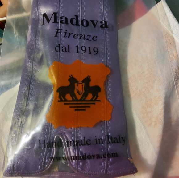 Real Italian Leather Gloves Size 8 - Picture 7 of 9